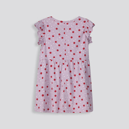 Girls Flutter Sleeve Dress