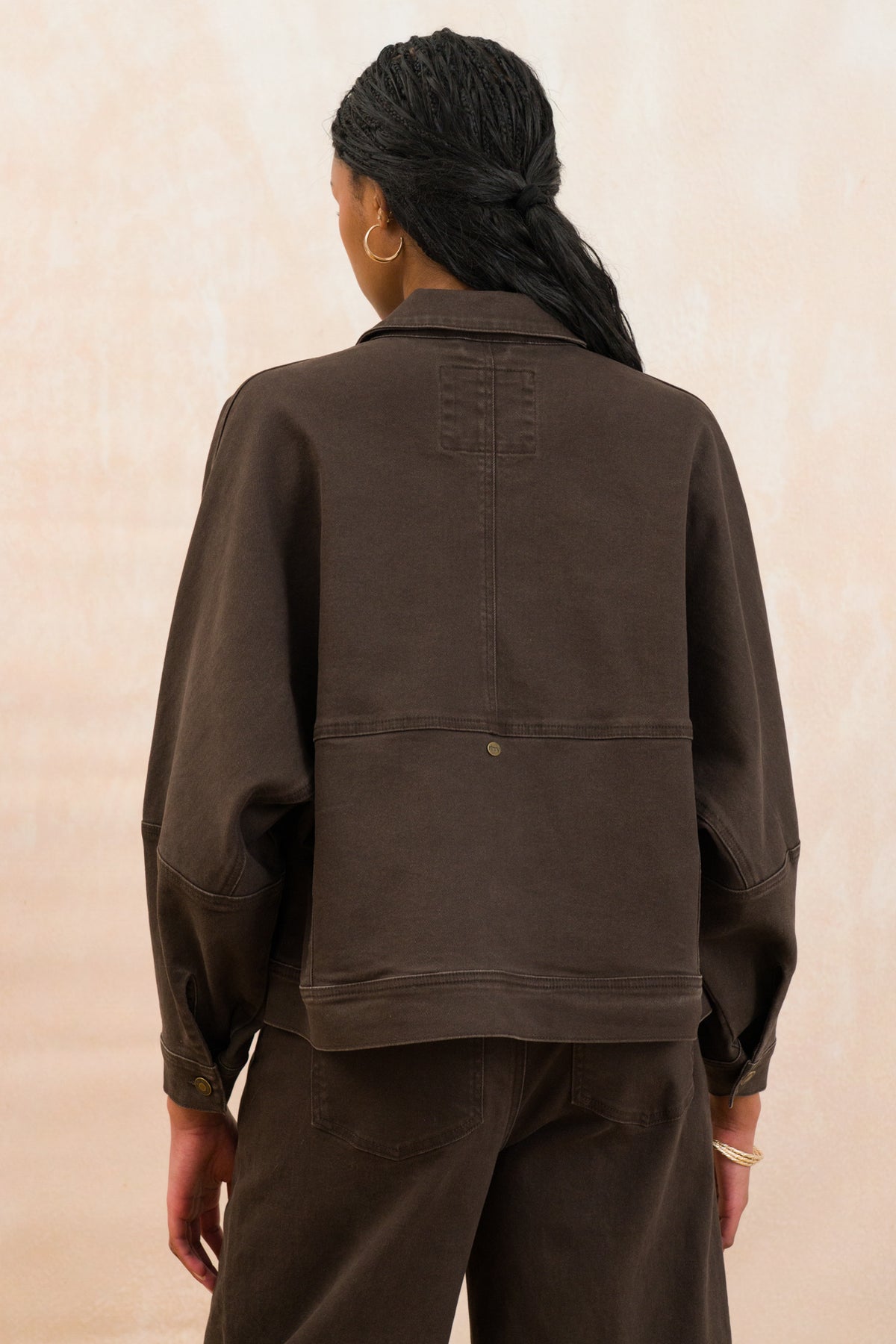 Barrel Sleeve Denim Jacket