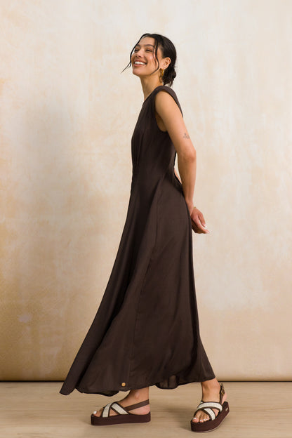 Fit and Flare Pintuck Dress