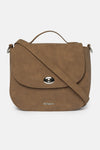 Faux Suede Crossbody Bag