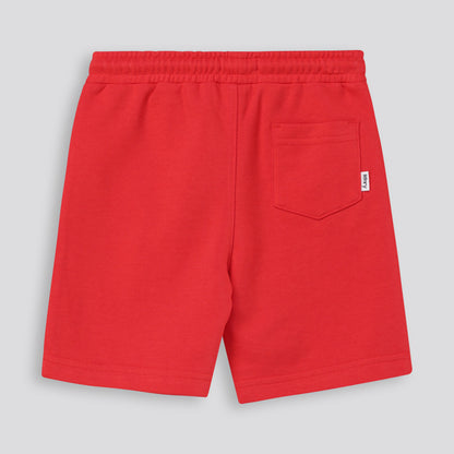 Boys Trackie Shorts Red