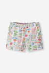 Girls Abstract Pool Shorts
