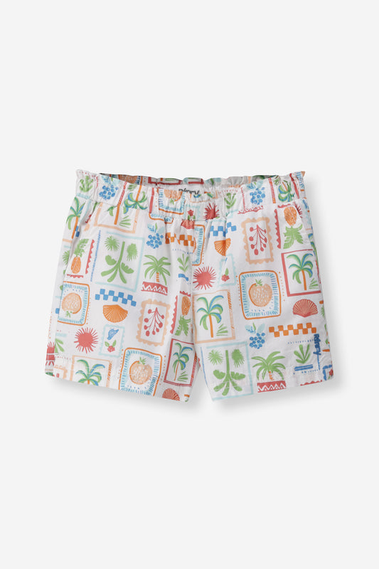 Girls Abstract Pool Shorts