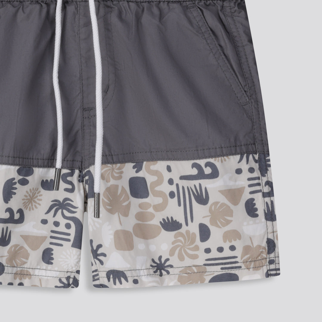 Boys Pool Shorts Charcoal