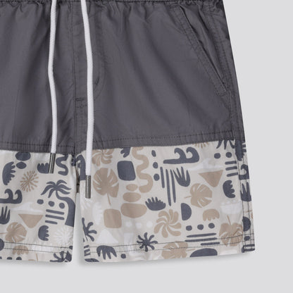Boys Pool Shorts Charcoal