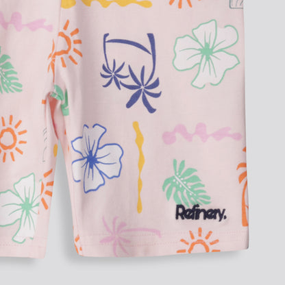 Girls Graphic Cycle Shorts