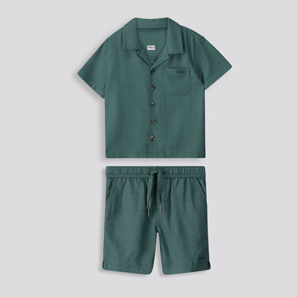 Boys Linen-Like Shirt