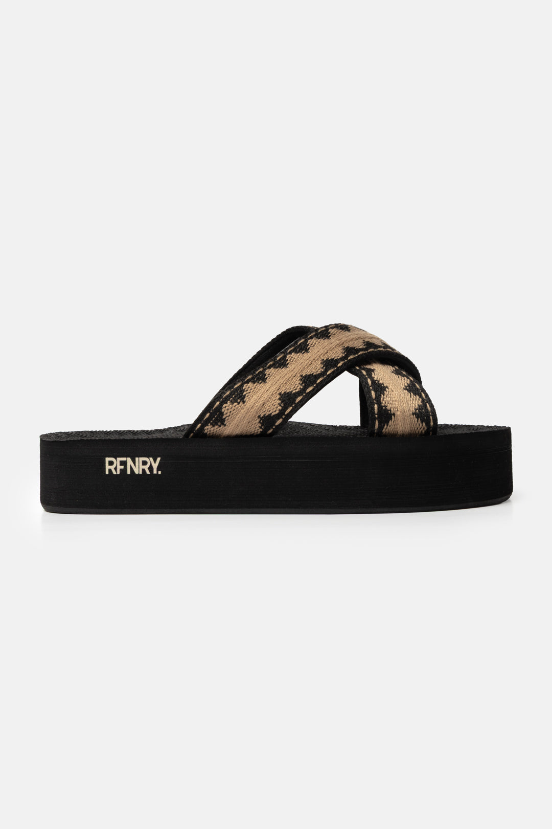 Patterned Woven Platform Slide