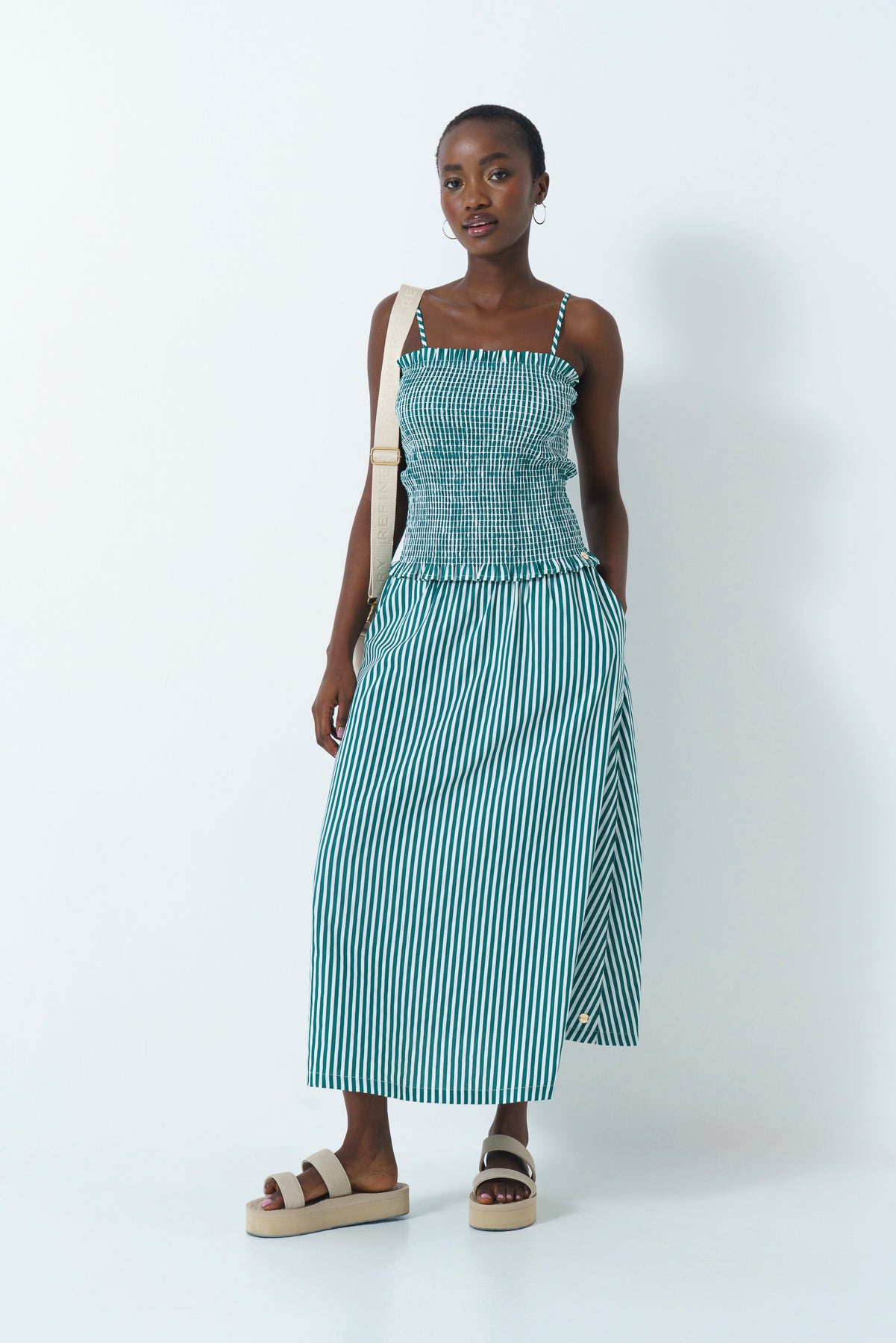 Bandeau Shirred Top