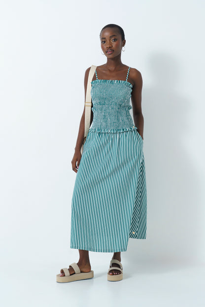 Bandeau Shirred Top