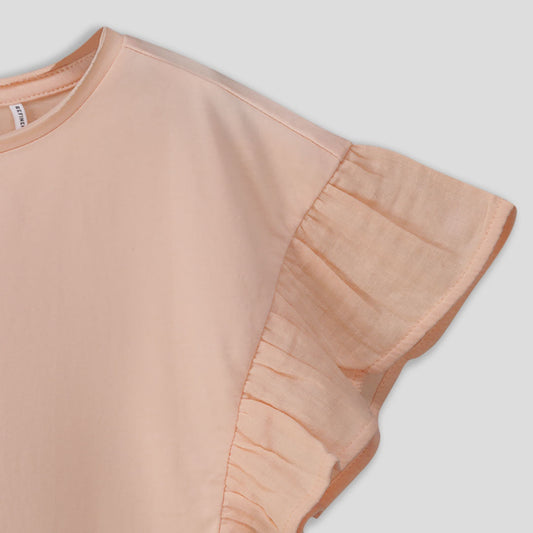 Girls Flutter Sleeve Tee