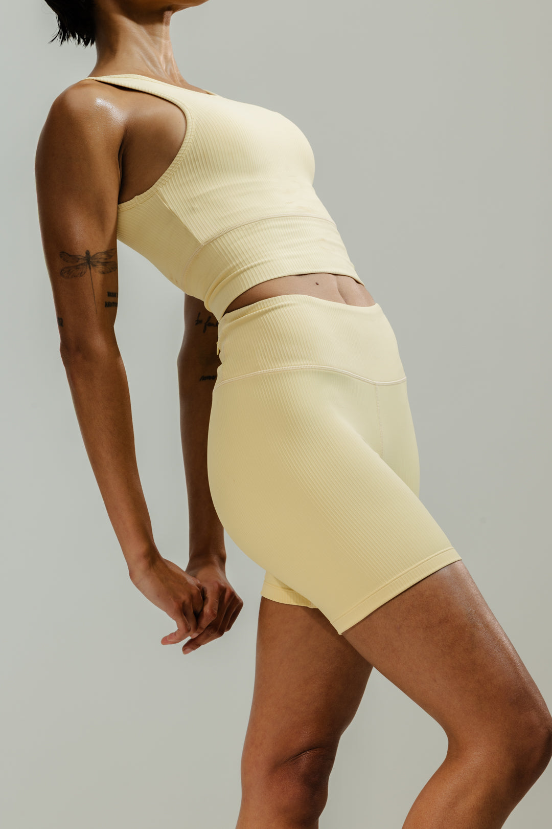 Ribbed Active Cycle Shorts