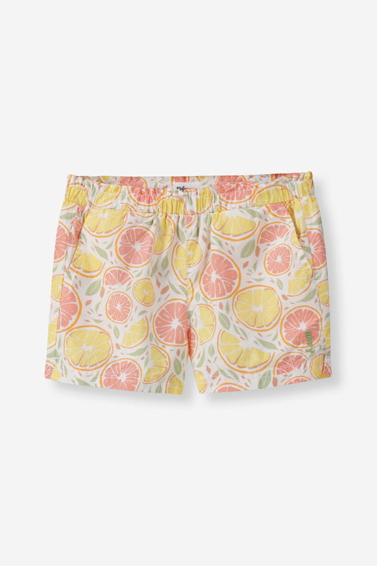 Citrus Print Pool Shorts