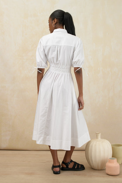 Elasticated Waist Shirt Dress