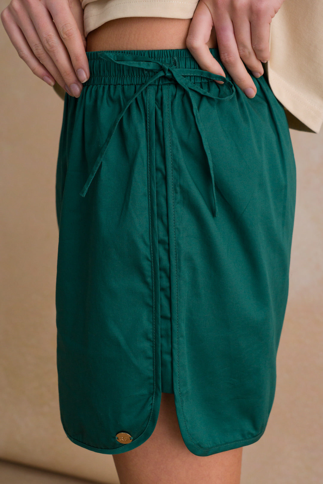 Relaxed Fit Side Tie Shorts