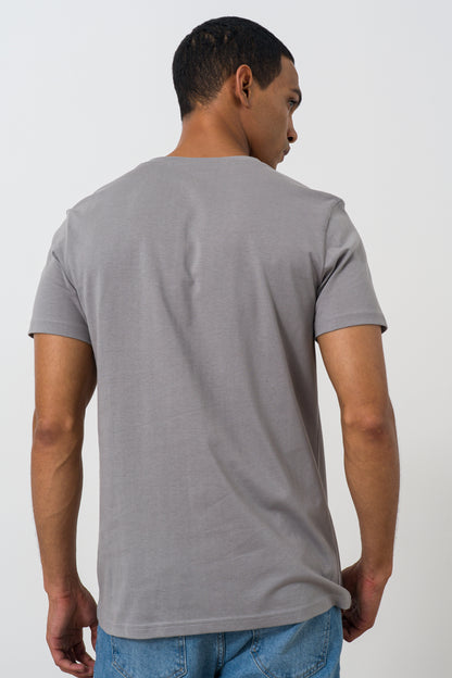 Branded V-neck T-shirt