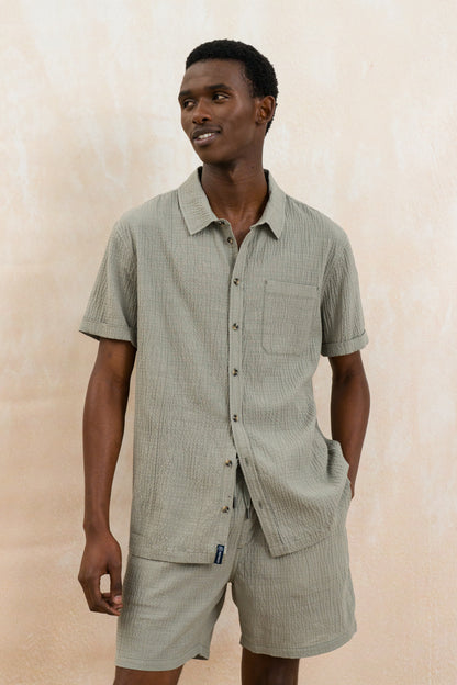 Crinkle Textured Shirt