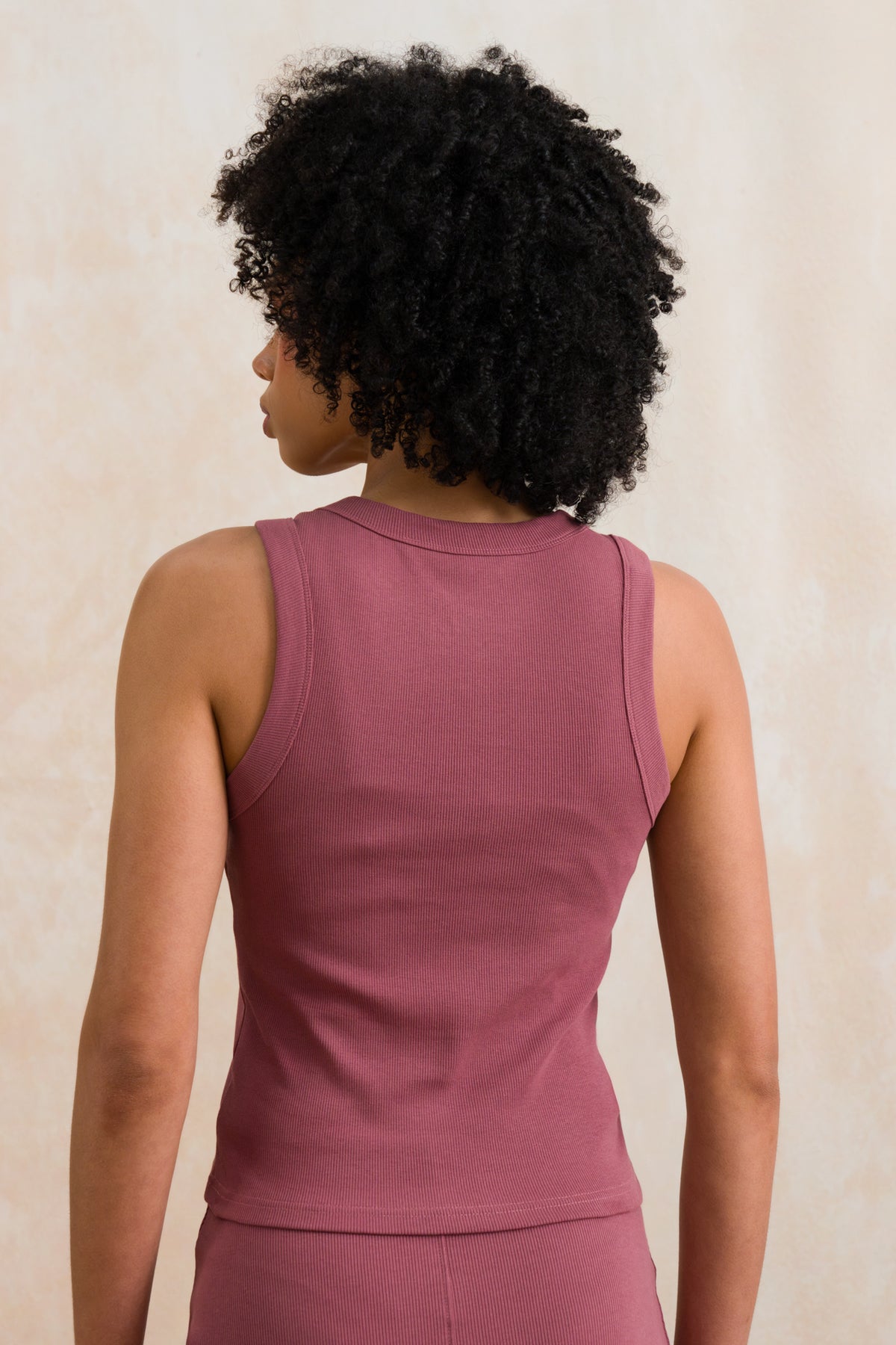 High Neck Ribbed Tank