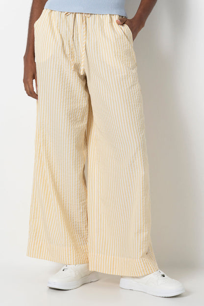 Relaxed Seersucker Pants
