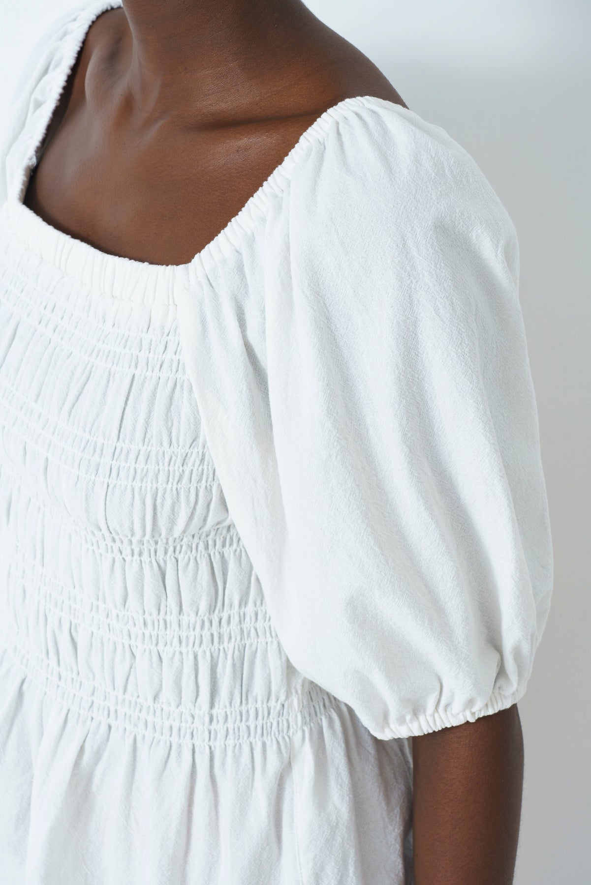 Shirred Bodice Top