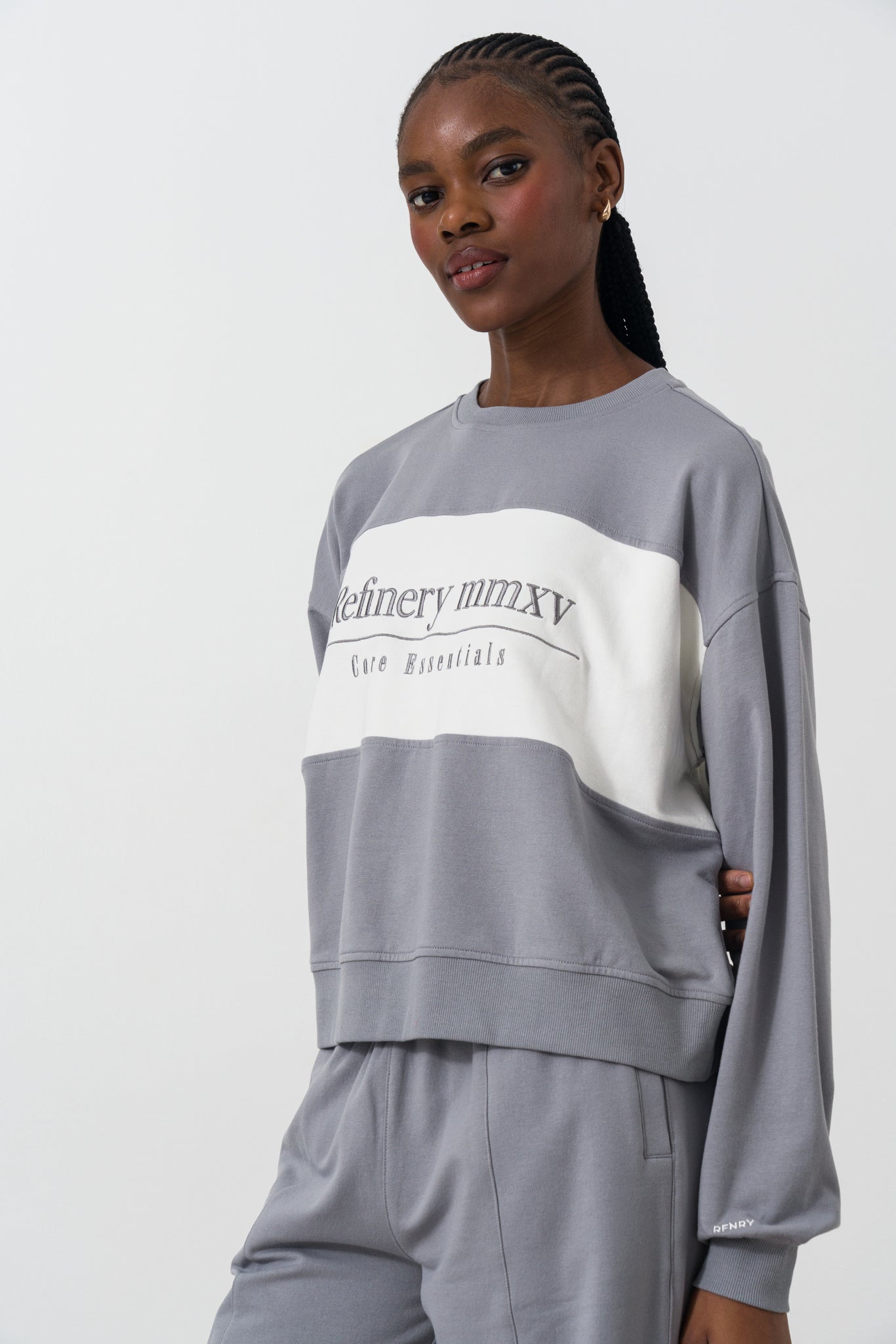 Colour Block Sweat Top