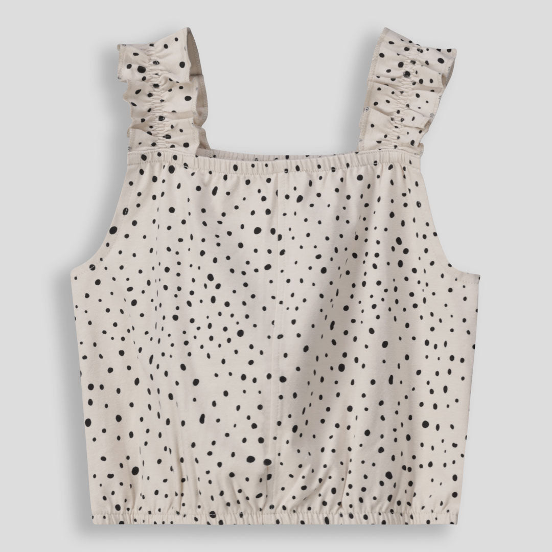 Girls Frill Sleeve Top