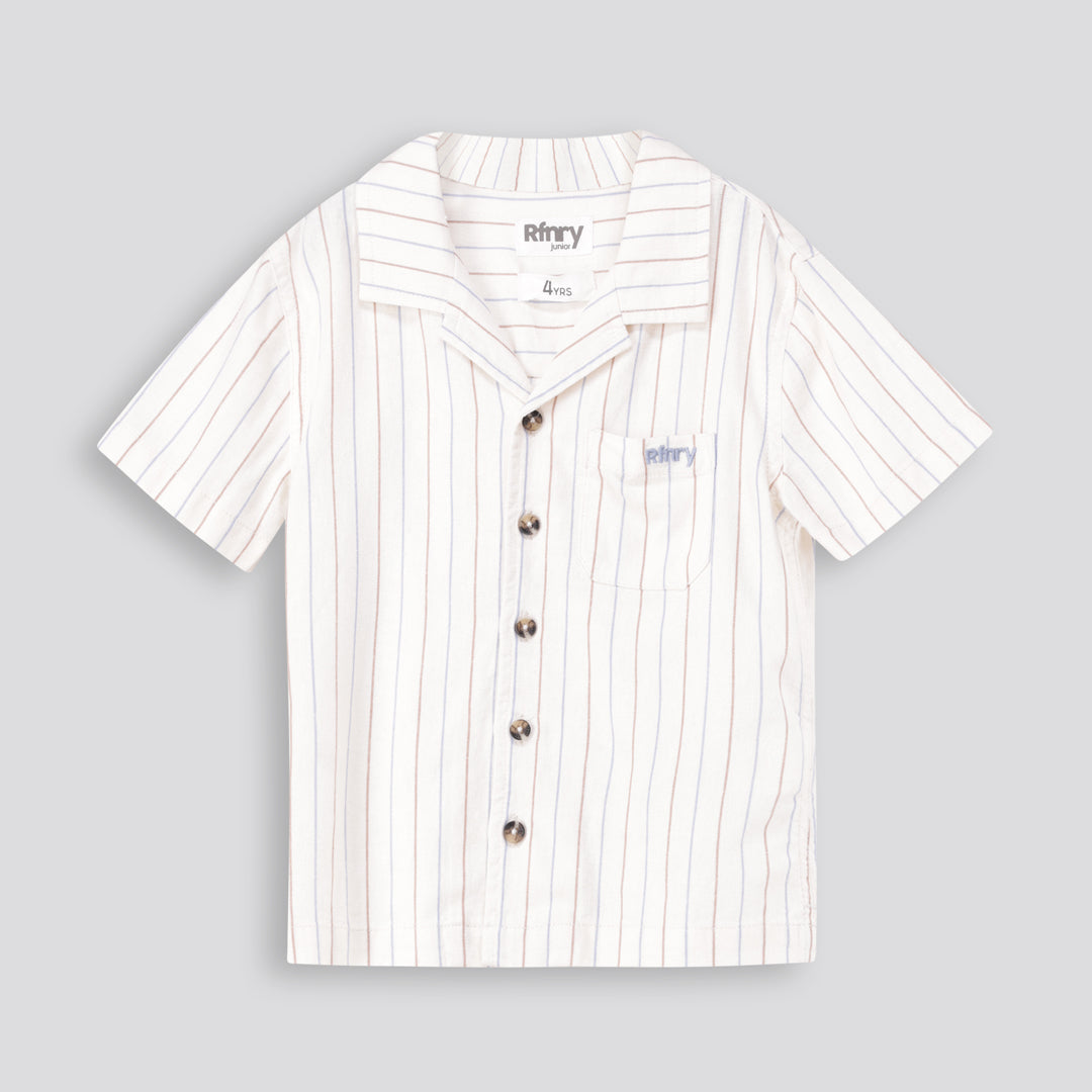 Boys Stripe Shirt - Off White
