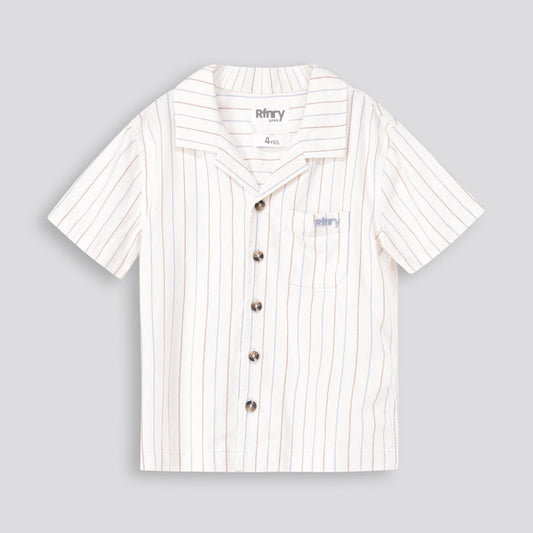 Boys Stripe Shirt - Off White