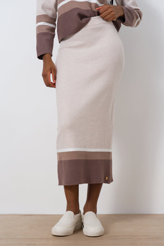 Stripe Knit Skirt
