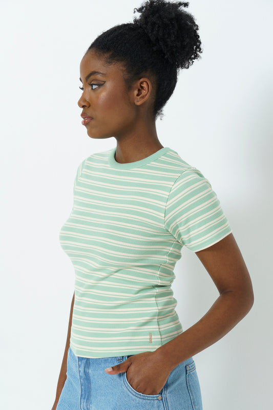 Ribbed Stripe T-Shirt