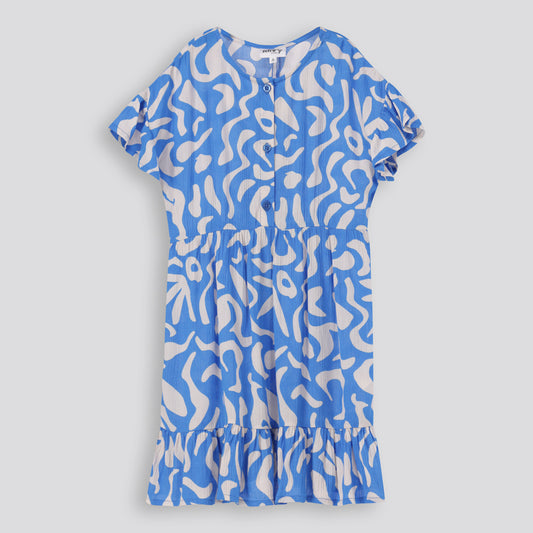 Girls Puff Sleeve Dress