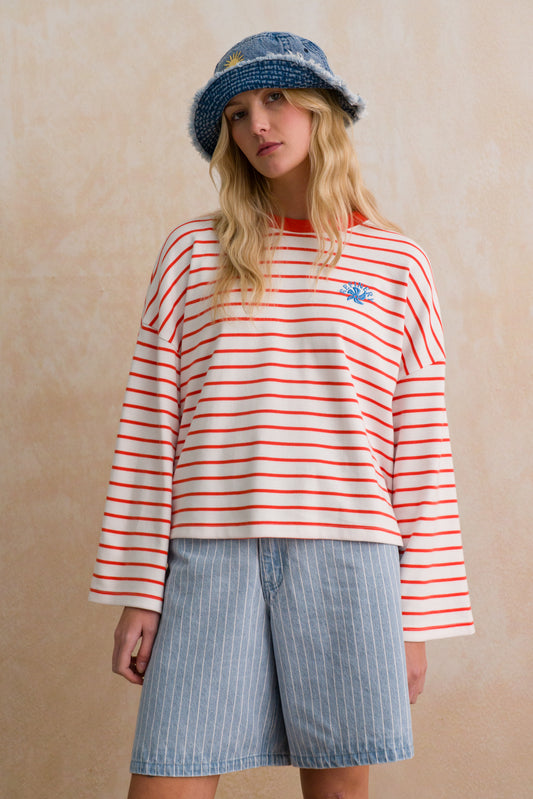 Boxy Bell Sleeve Top