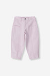 Girls Denim Barrel Leg Pants