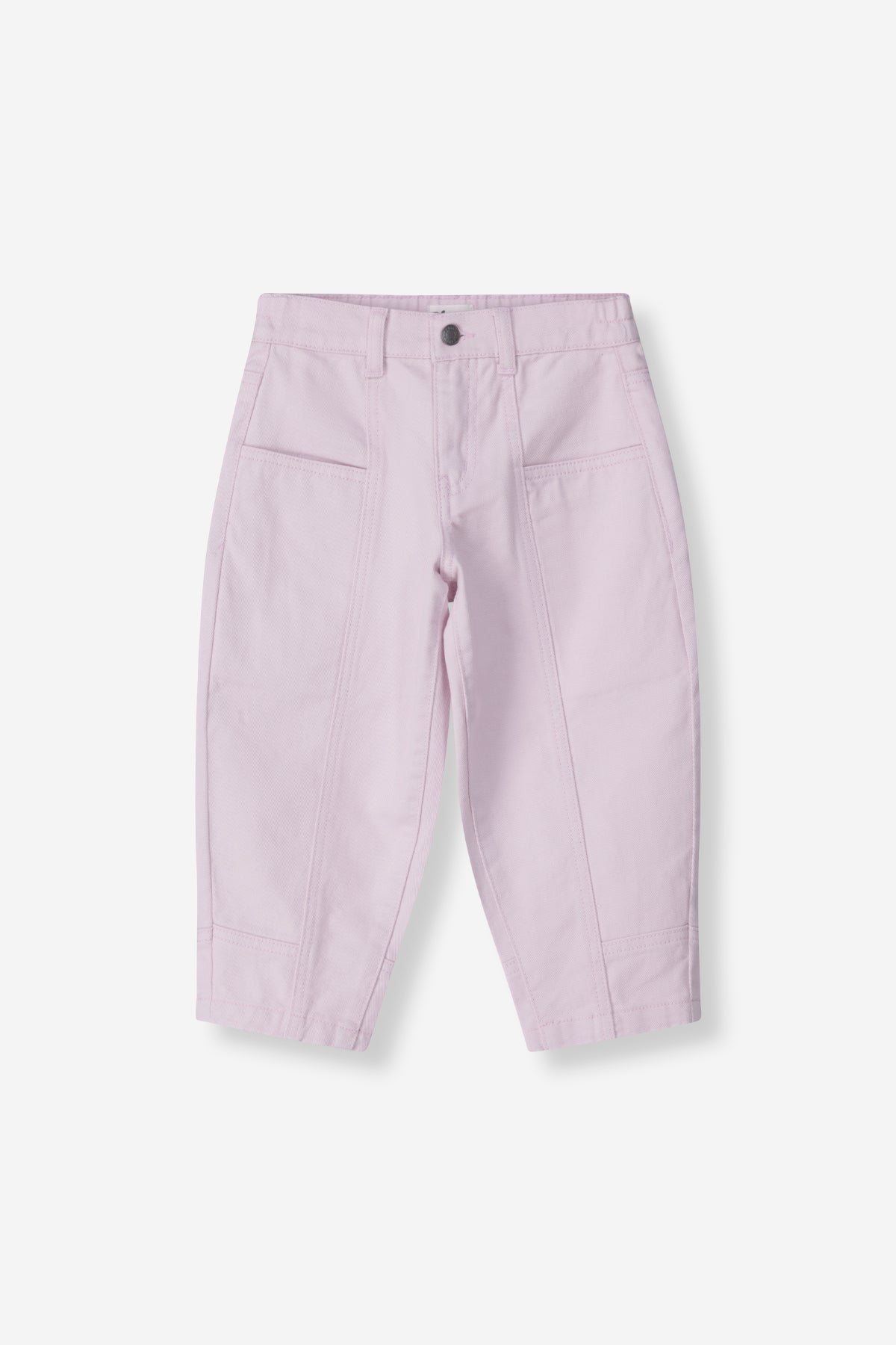Girls Denim Barrel Leg Pants