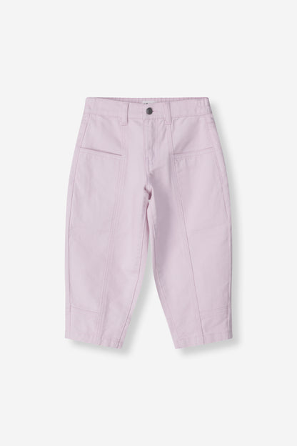 Girls Denim Barrel Leg Pants