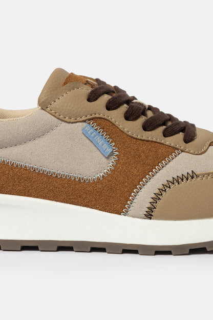 Retro Multi-Panel Sneakers