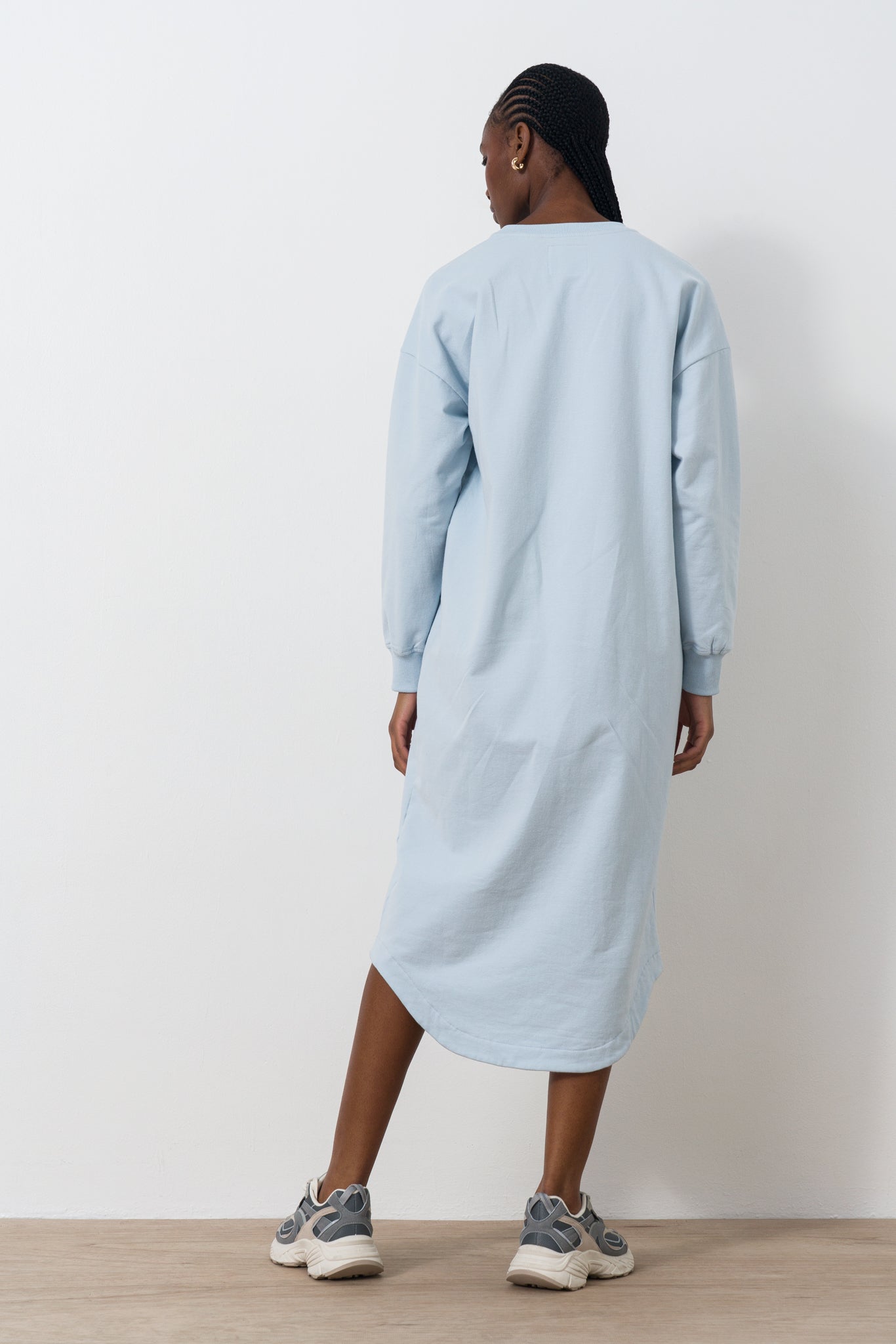 Scoop Hem Sweat Dress