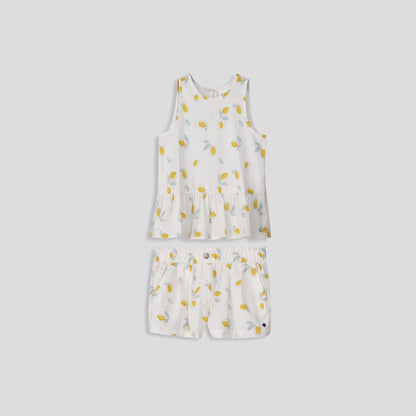 Girls Pleated Shorts _ 155385 _ Milk