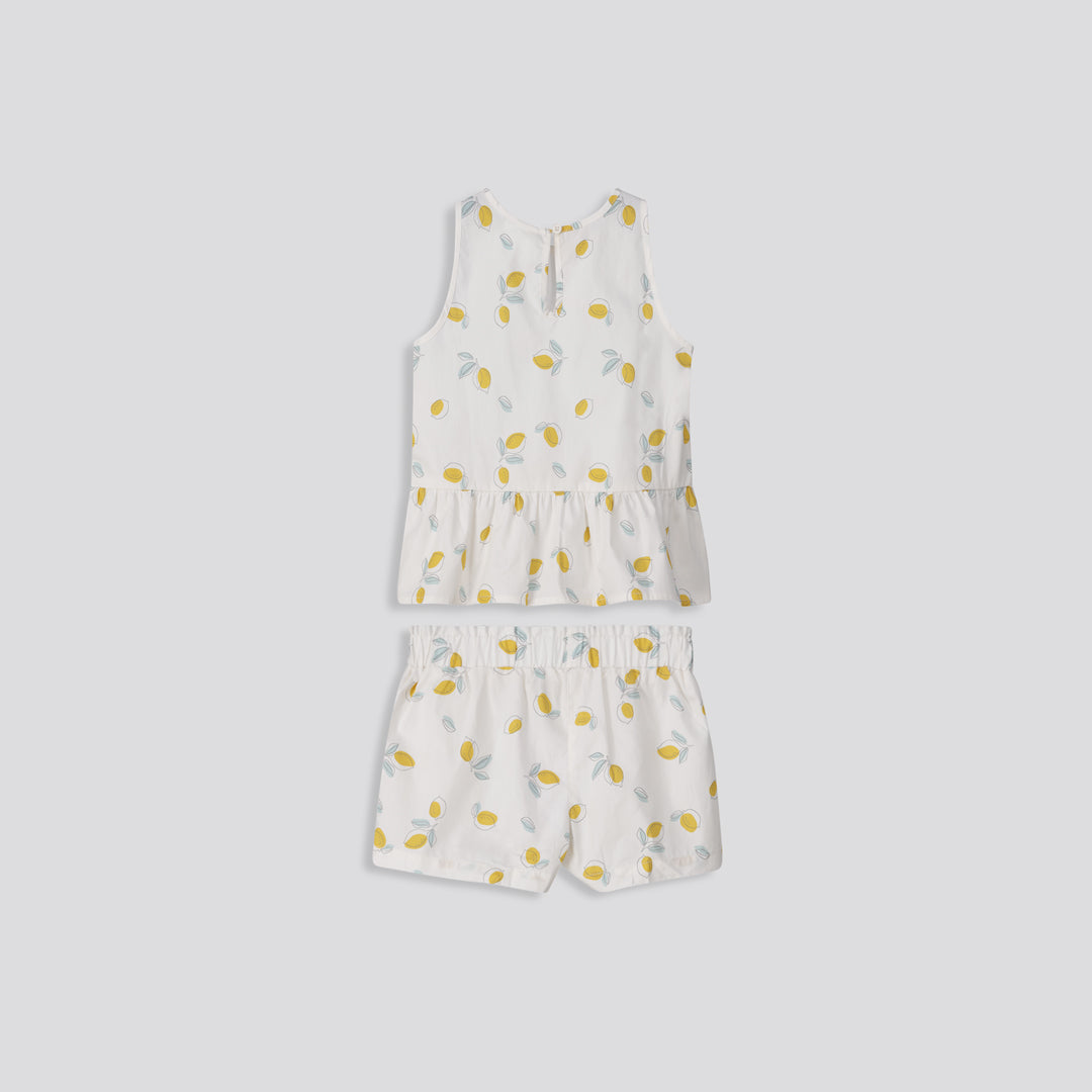 Girls Pleated Shorts _ 155385 _ Milk