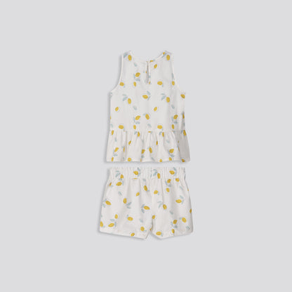 Girls Pleated Shorts _ 155385 _ Milk
