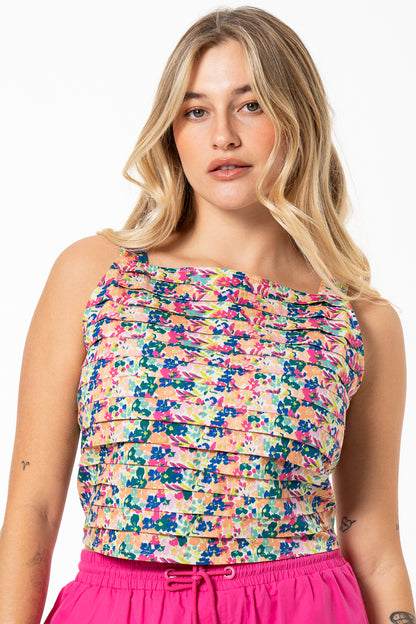Pleated Top _ 141537 _ Multi