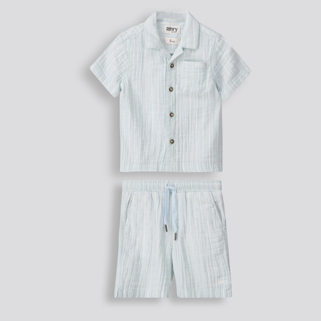 Boys Pull On Shorts _ 153646 _ Pale Blue