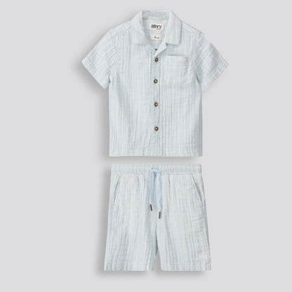 Boys Pull On Shorts _ 153646 _ Pale Blue