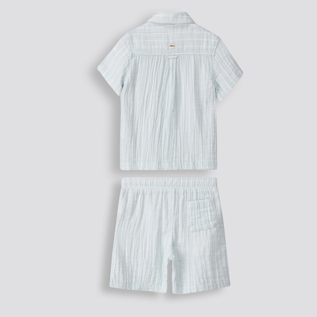 Boys Pull On Shorts _ 153646 _ Pale Blue