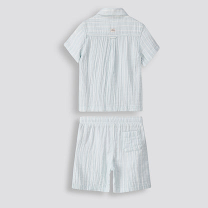 Boys Pull On Shorts _ 153646 _ Pale Blue