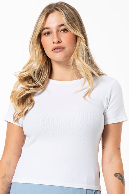 Ribbed T-Shirt _ 141559 _ White