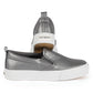 Metallic Slip-On Sneaker _ 144050 _ Charcoal