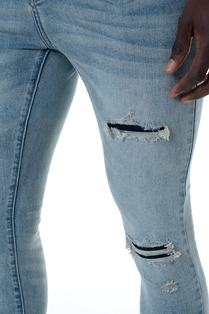 Rf10 Ripped Super Skinny Jeans _ 156186 _ Light Wash