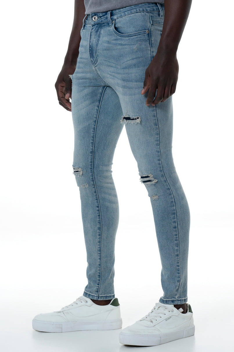 Rf10 Ripped Super Skinny Jeans _ 156186 _ Light Wash