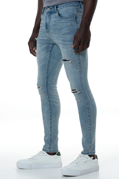 Rf10 Ripped Super Skinny Jeans _ 156186 _ Light Wash